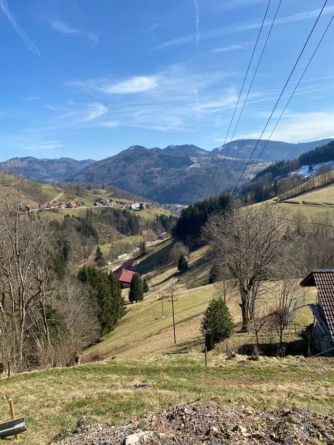Der Blick von Holzinshaus nach Aitern