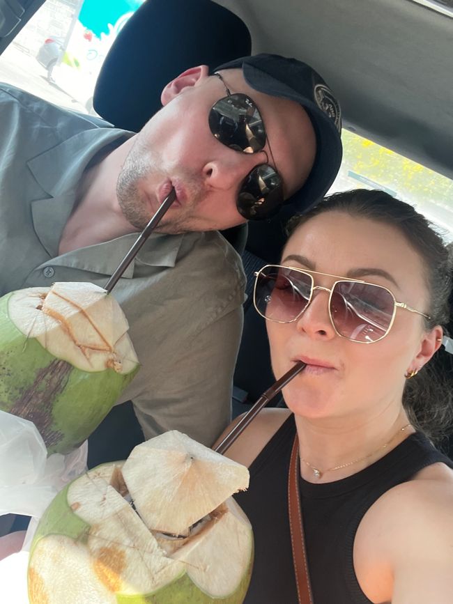 Coconut, sunset and coffee