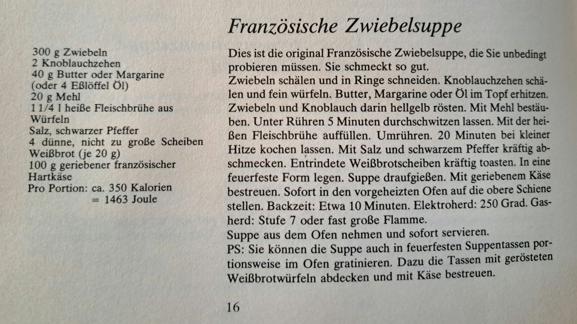 Rezept für Französische Zwiebelsuppe