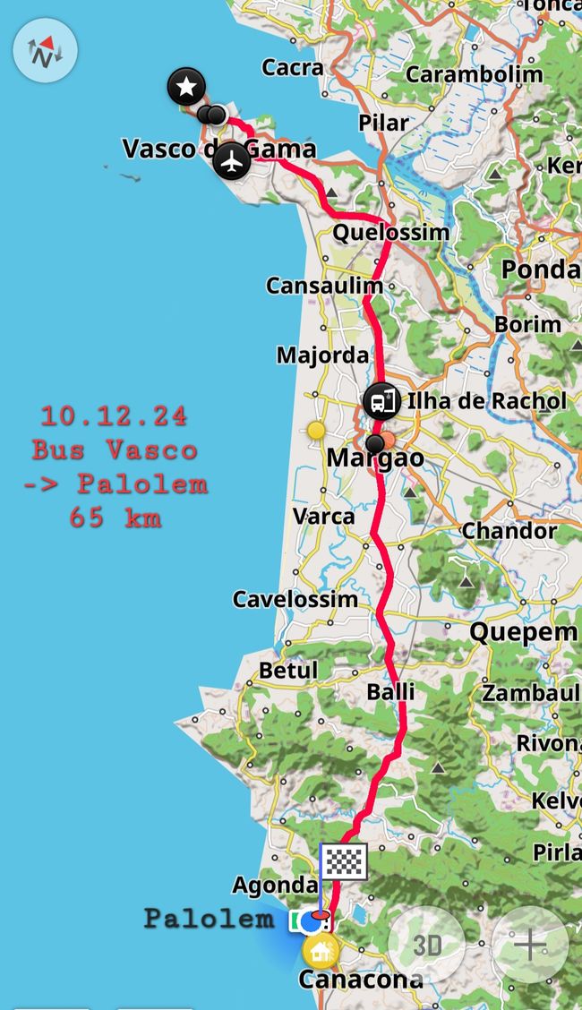 10.12.24 vers Palolem à la plage