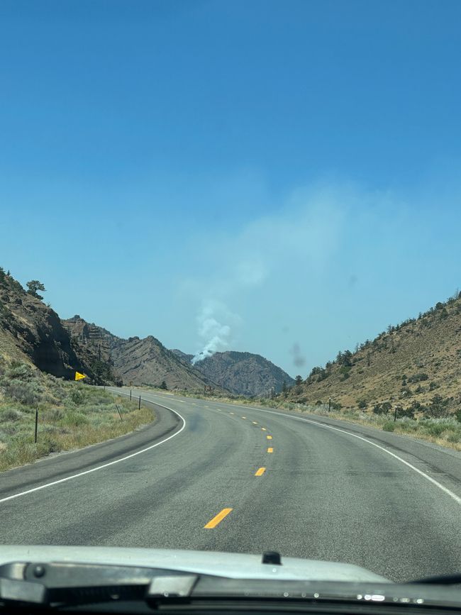 Pequeño incendio forestal 