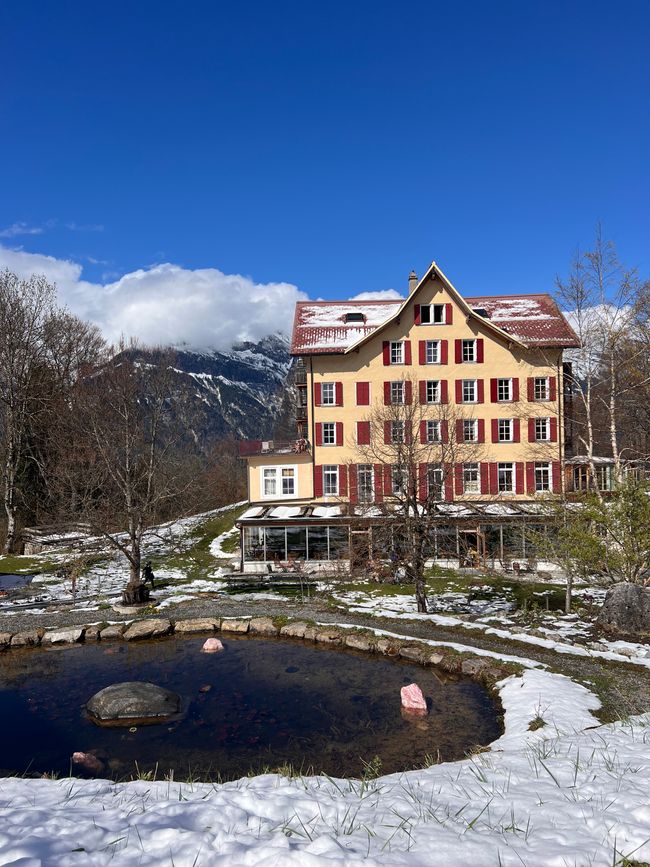 Main house of the Schweibenalp