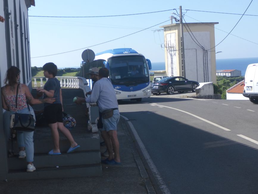 Der Bus hat gedreht 