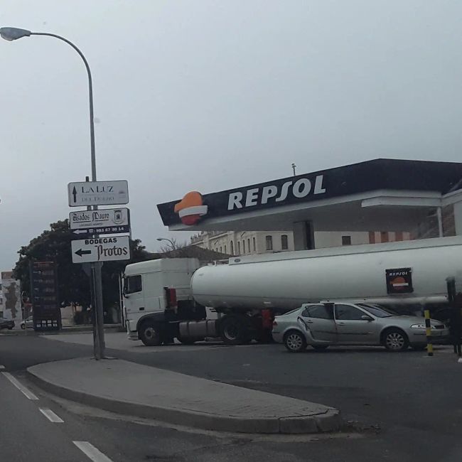 Fotos von meinem Auto aus Peñafiel (Valladolid) (Dezember 2019)