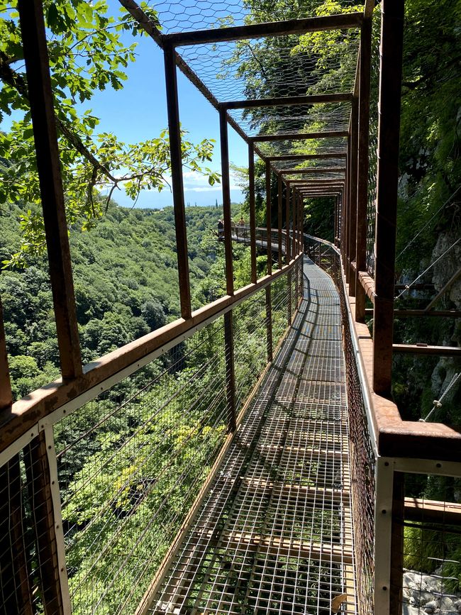 Début du canyon d'Okatse