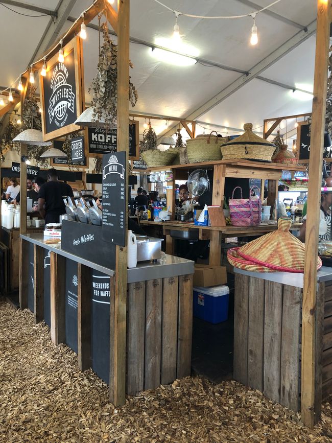 Alcuni stand di vendita