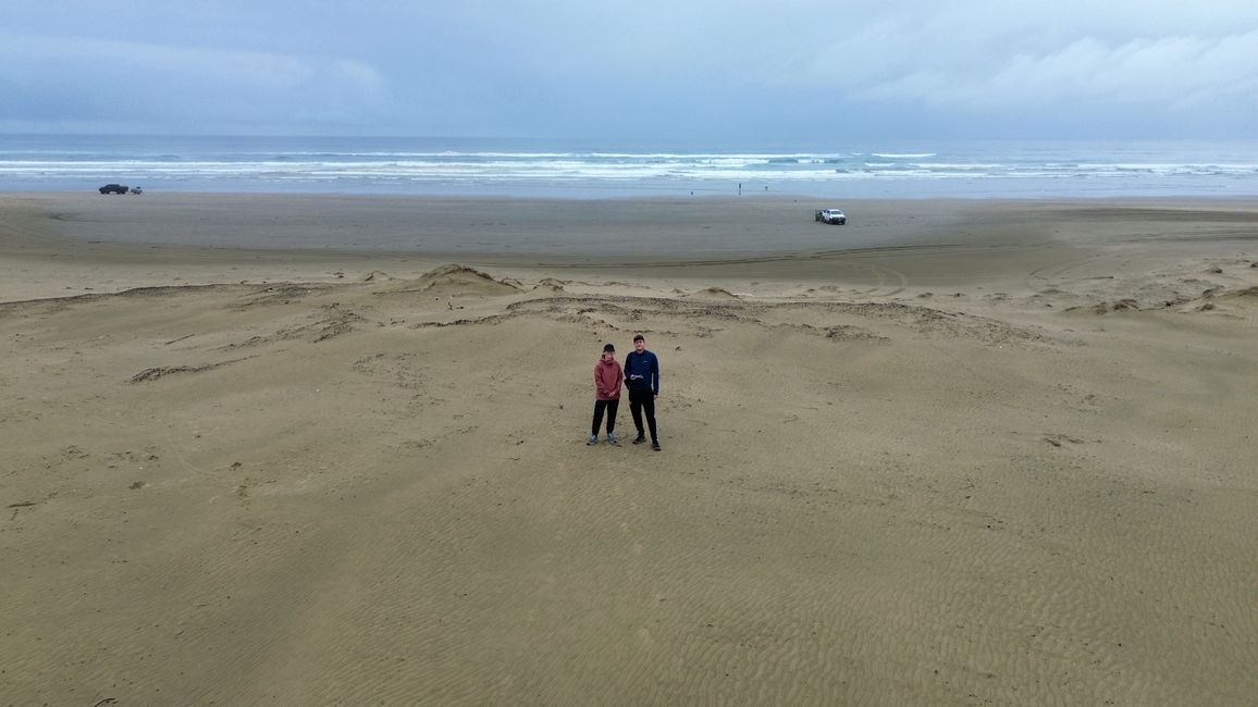 Ninety Mile Beach aus Drohnensicht
