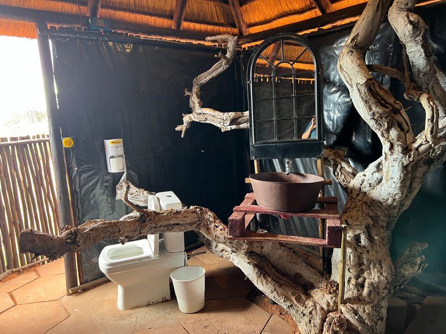 „Badezimmer am Red Dunes Platz