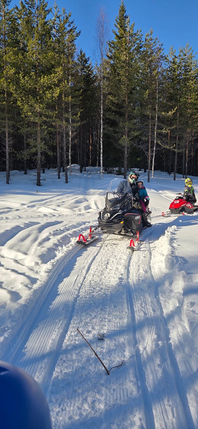 Sneeuwscooter tocht!
