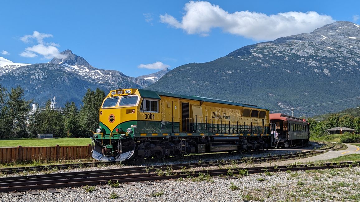 Etiqueta 22: ¡Rumbo a Alaska! Un deslizamiento de tierra, el White Pass y trenes largos