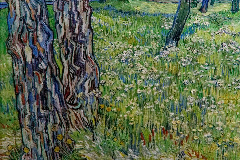 Vincent van Gogh: Tree Trunks in the Grass 