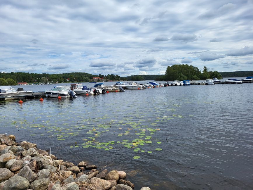 Weg zur Insel bei Askersund