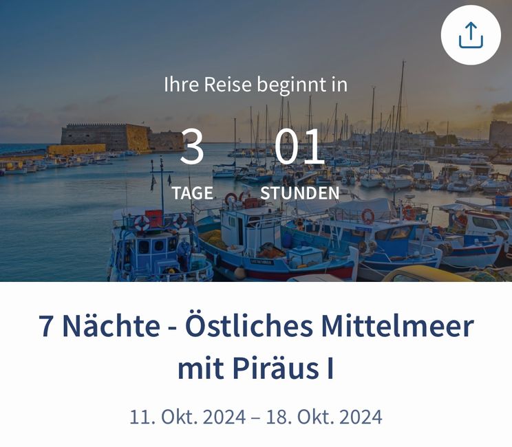 Der Countdown läuft # in 3 Tagen gehts los