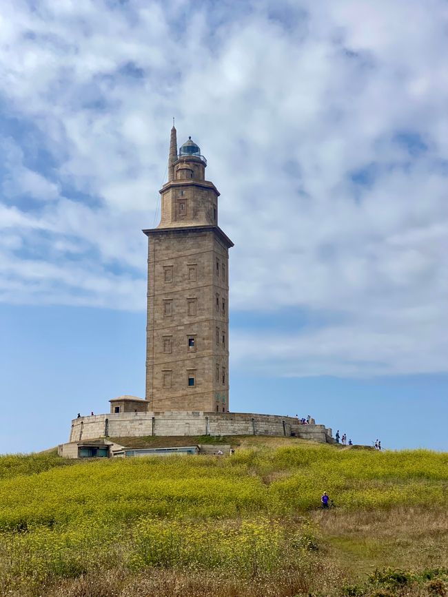 The Tower of Hercules in A Coruna, illuminating the way for sailors for around 1,800 years!