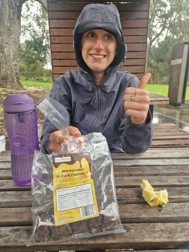 Snack break in Kings Park 