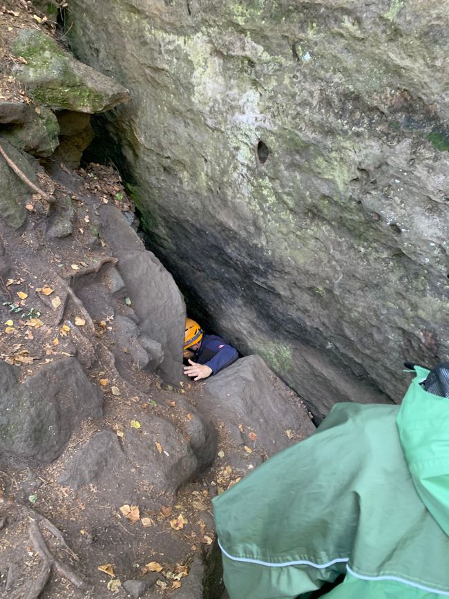 Höhlenexkursion und Wandern in der Sächsischen Schweiz