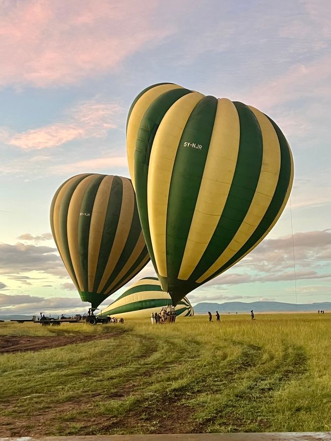 Luftballong över Masai Mara