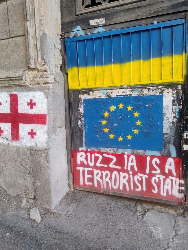 Political slogans in Tbilisi 