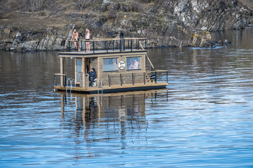 Oslofjord-Rundfahrt - Schwimmende Sauna