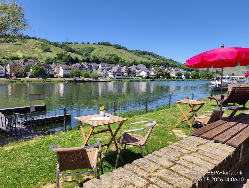 Ein , Arbeitstag ' für Herrchen an der Mosel 
