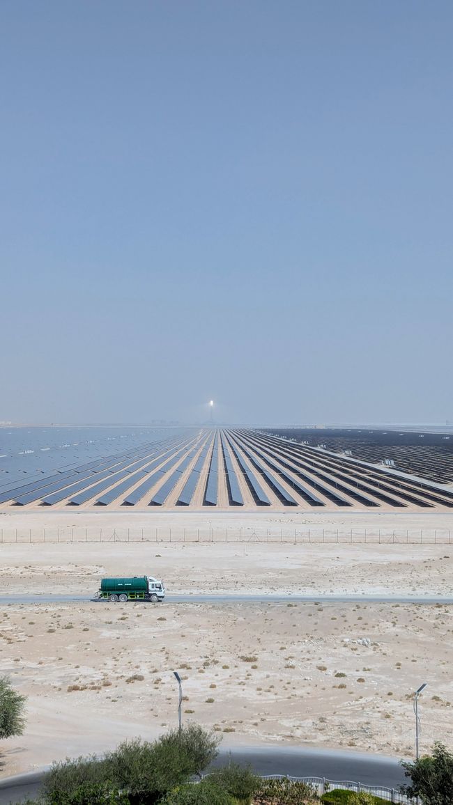 Blick auf den Solarpark