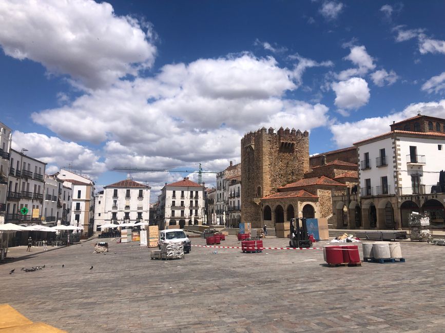 Main square of Caceres