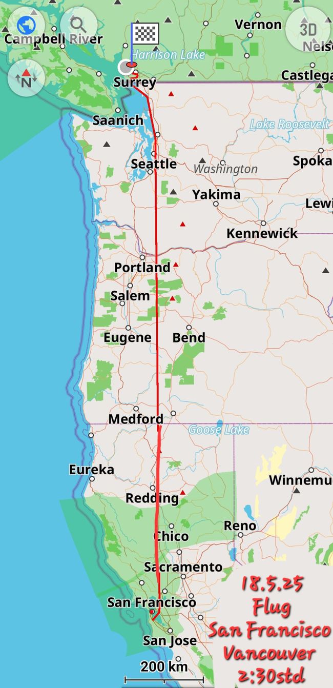 18.5.25 Flug ->Vancouver 