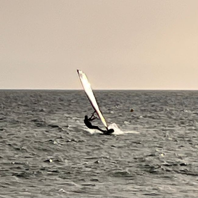 In Bolonia ist es schön leer auf dem Wasser (keine Kiter)