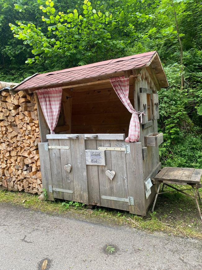 Das Schorle Hiisl - steht so auf dem Schild