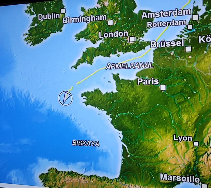 Golf von Biskaya - Wind und Wellen satt