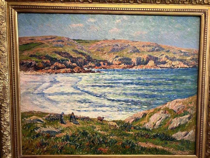 Henry Moret. La Pointe du Raz : Gemälde in Pont-Avon