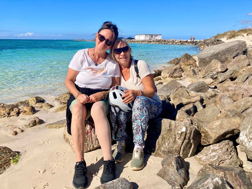 Icke und Angelika genießen das Karibik-Feeling.