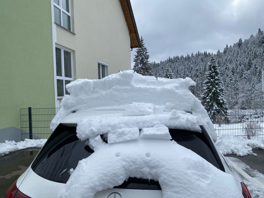 Der Schnee kann Kunstwerke erschaffen