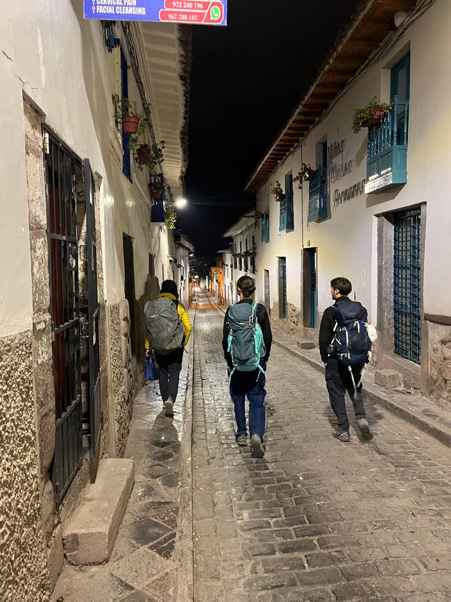 A la salida