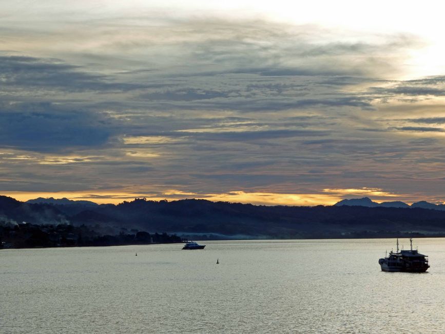Abendstimmung beim Abschied von Honiara