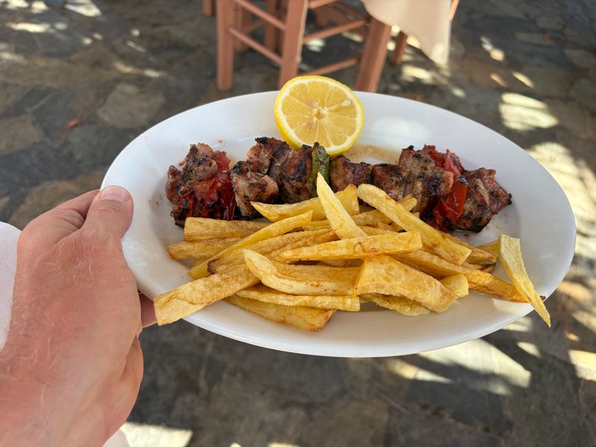 Souvlaki in „meiner“ Taverne