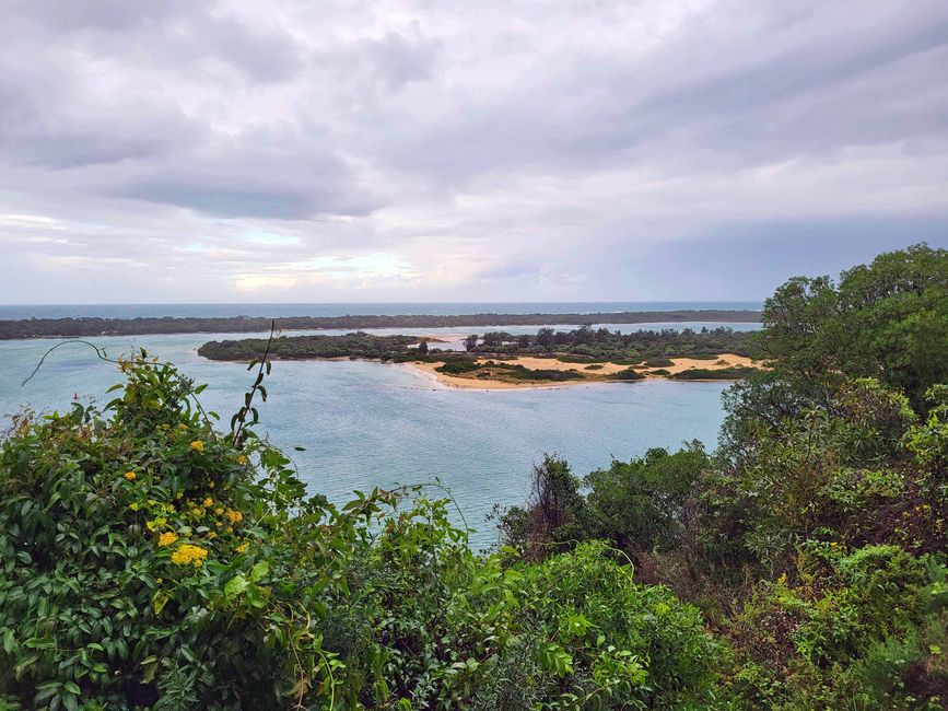 Blick auf die Bucht von Lakes Entrance