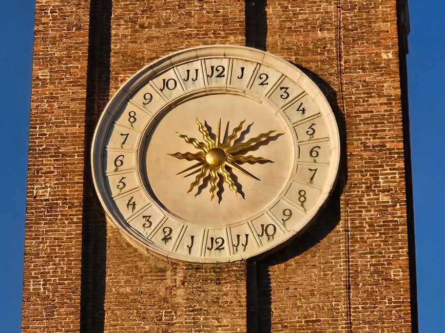 Eine venezianische 24-Stunden-Uhr