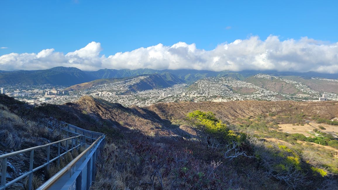 Blick in die Hills von Waikiki