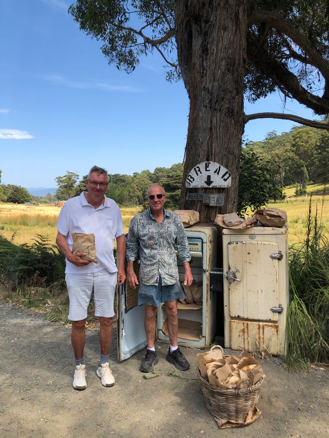 Bread in the Fridge - Jörg mit dem Bäcker von Bruny Island