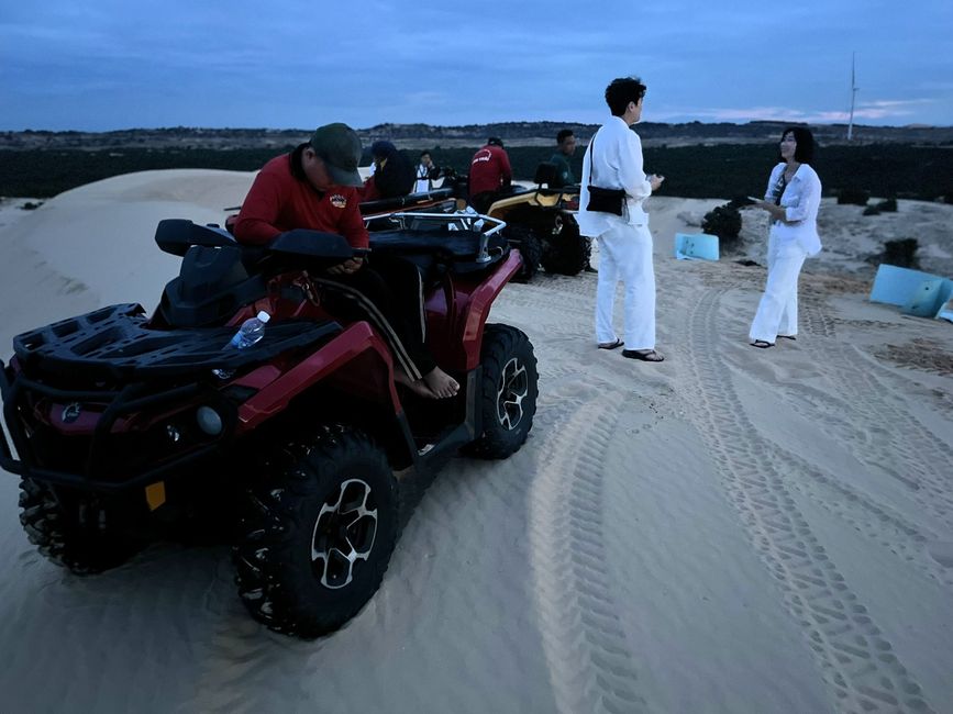 On the White Dunes at dawn