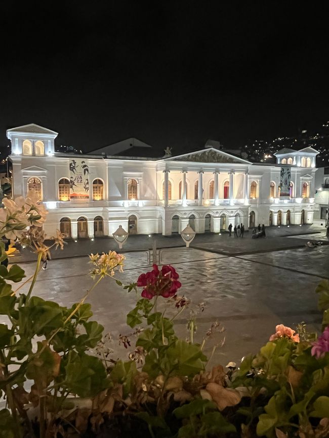 By the Presidential Palace