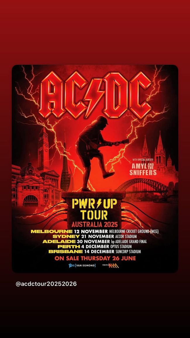 Ein Moment, der rockt – wortwörtlich Die Tickets sind da: AC/DC POWER UP TOUR Freitag, 21. November 2025