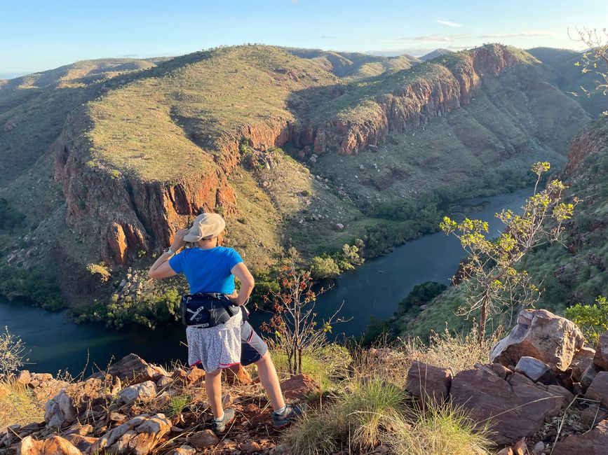 Vista de la Garganta del Río Ord por la tarde