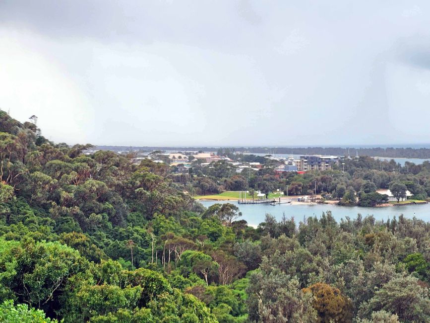 Blick auf die Bucht von Lakes Entrance