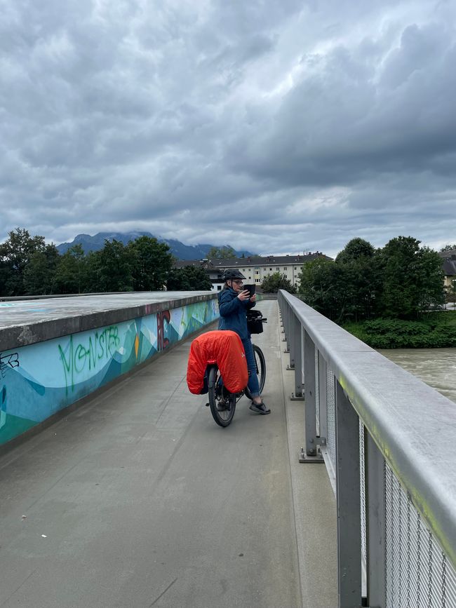 Brücke über die Salzach bei Salzburg