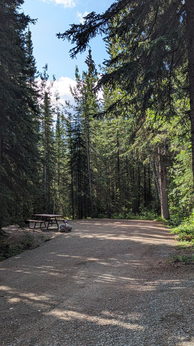 View from Site 5 at Boya Lake CG