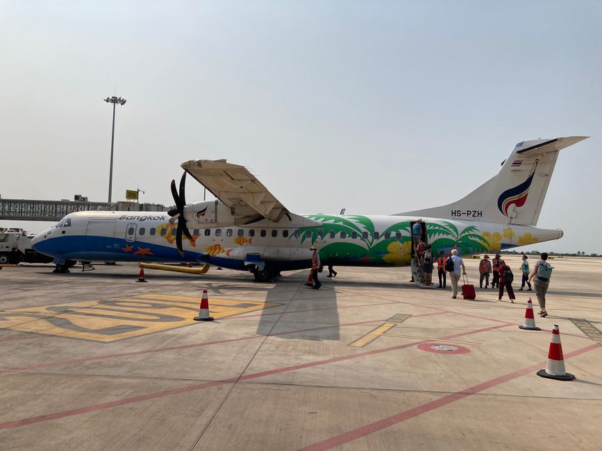 Flight from Siem Reap to Bangkok 