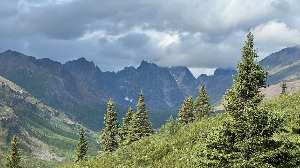 Grizzly Lake Trail - Vista del Mount Monolith