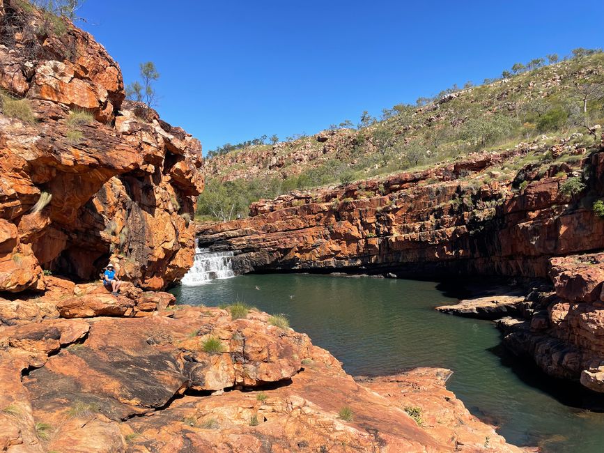 The lower tiers of the gorge